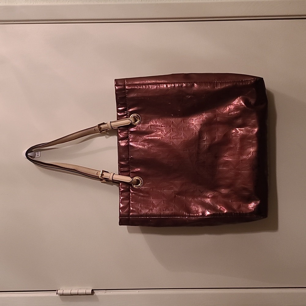 46. Michael Kors Metallic Reddish Brown Tote